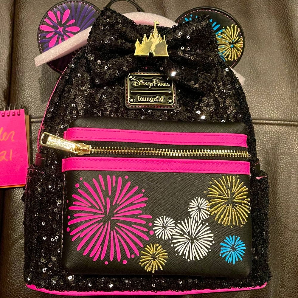 Loungefly December MMMA Fireworks Mini Backpack